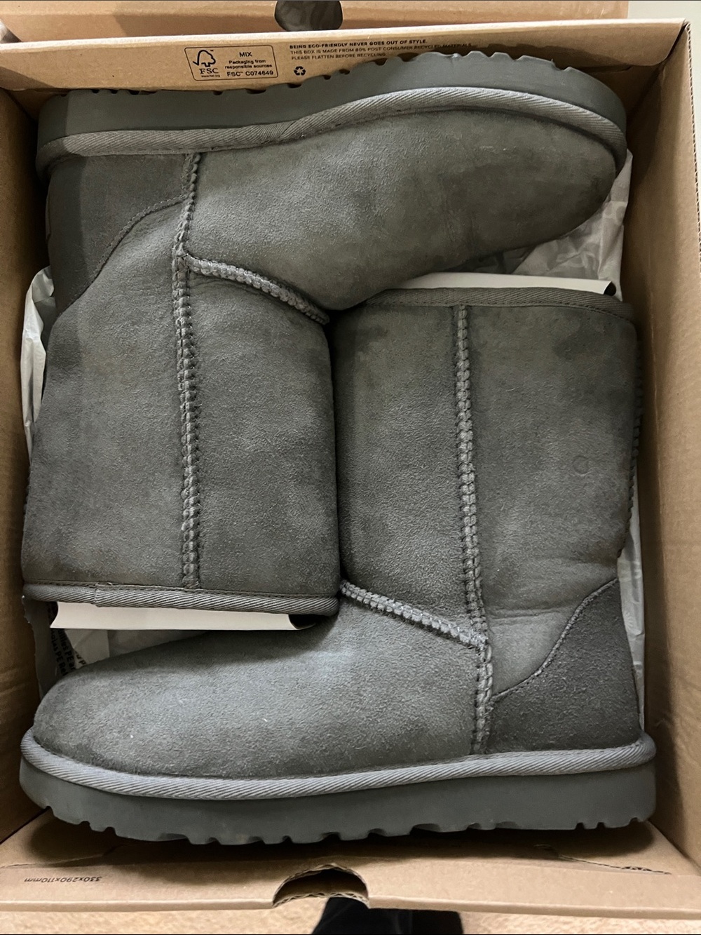 UGG Gray Treadlite Sole Boot